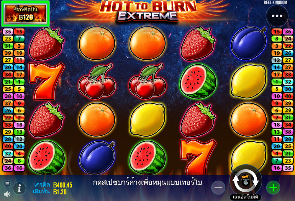 รูปแบบวงล้อ - Hot to Burn Extreme