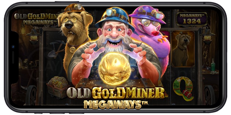 รีวิว เกมสล็อตทำเงินแตกง่าย Old Gold Miner Megaways ค่าย PP